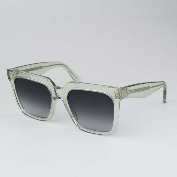 NEW Celine CL4055IN 93B Transparent Green Gradient Square Oversized Sunglasses - Picture 4 of 9